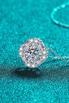 Geometric Moissanite Pendant Chain Necklace Moissanite - Tophatter Daily Deals