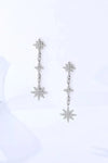 Cubic Zirconia Star Drop Earrings Earrings - Tophatter Daily Deals