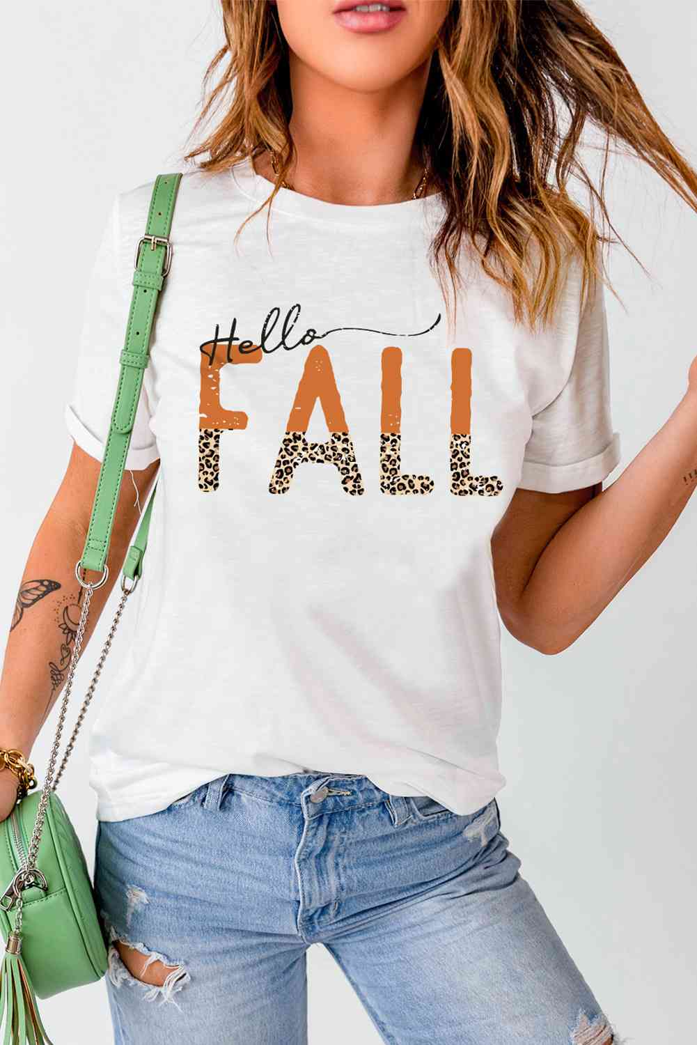 HELLO FALL Graphic Tee Women's T-Shirts - Tophatter Daily Deals