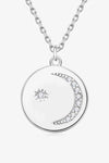 Moissanite Round Pendant Necklace Moissanite - Tophatter Daily Deals