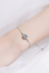 1 Carat Moissanite Chain Bracelet Silver One Size Moissanite - Tophatter Daily Deals