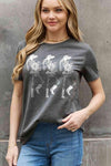 Simply Love Full Size Triple Skeletons Graphic Cotton Tee Women's T-Shirts - Tophatter Daily Deals