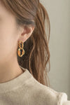 18K Gold-Plated Copper Double-Hoop Earrings Gold One Size Earrings - Tophatter Daily Deals