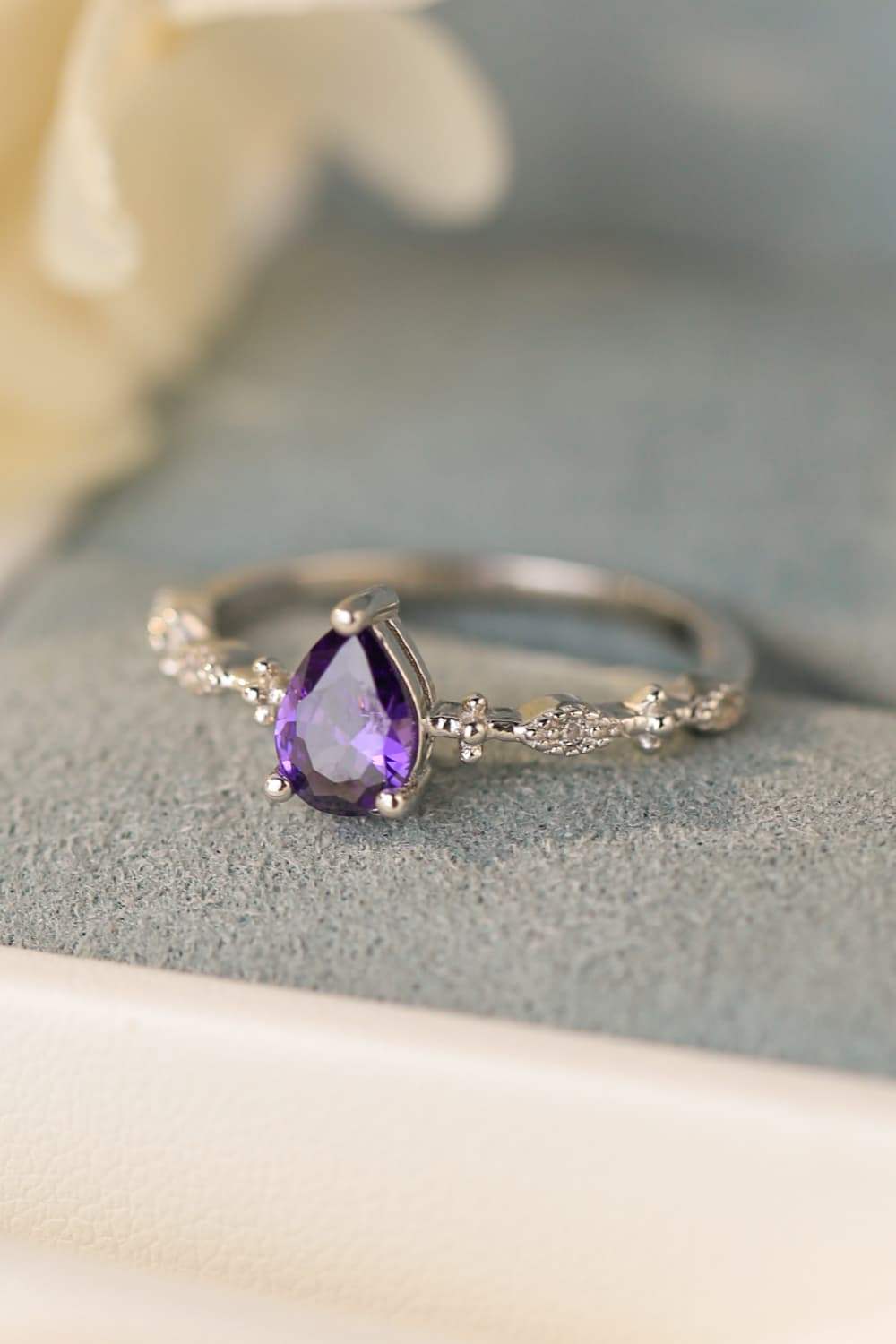 Amethyst 925 Sterling Silver Ring Rings - Tophatter Daily Deals