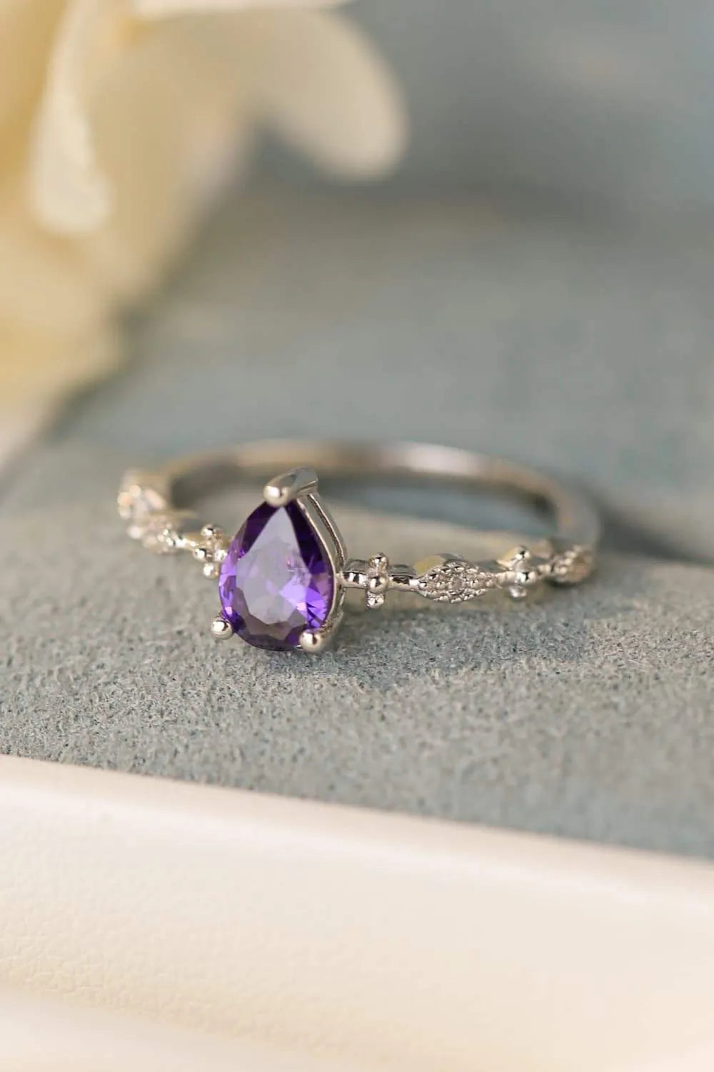 Amethyst 925 Sterling Silver Ring Rings - Tophatter Daily Deals