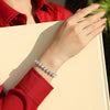 24 Carat Moissanite 925 Sterling Silver Heart Bracelet - Tophatter Deals