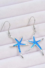 Opal Starfish Drop Earrings Opal - Tophatter Daily Deals