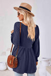 V-Neck Lantern Sleeve Blouse Blouses - Tophatter Daily Deals