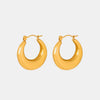 18K Gold-Plated Huggie Earrings Earrings - Tophatter Daily Deals