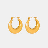 18K Gold-Plated Huggie Earrings Earrings - Tophatter Daily Deals