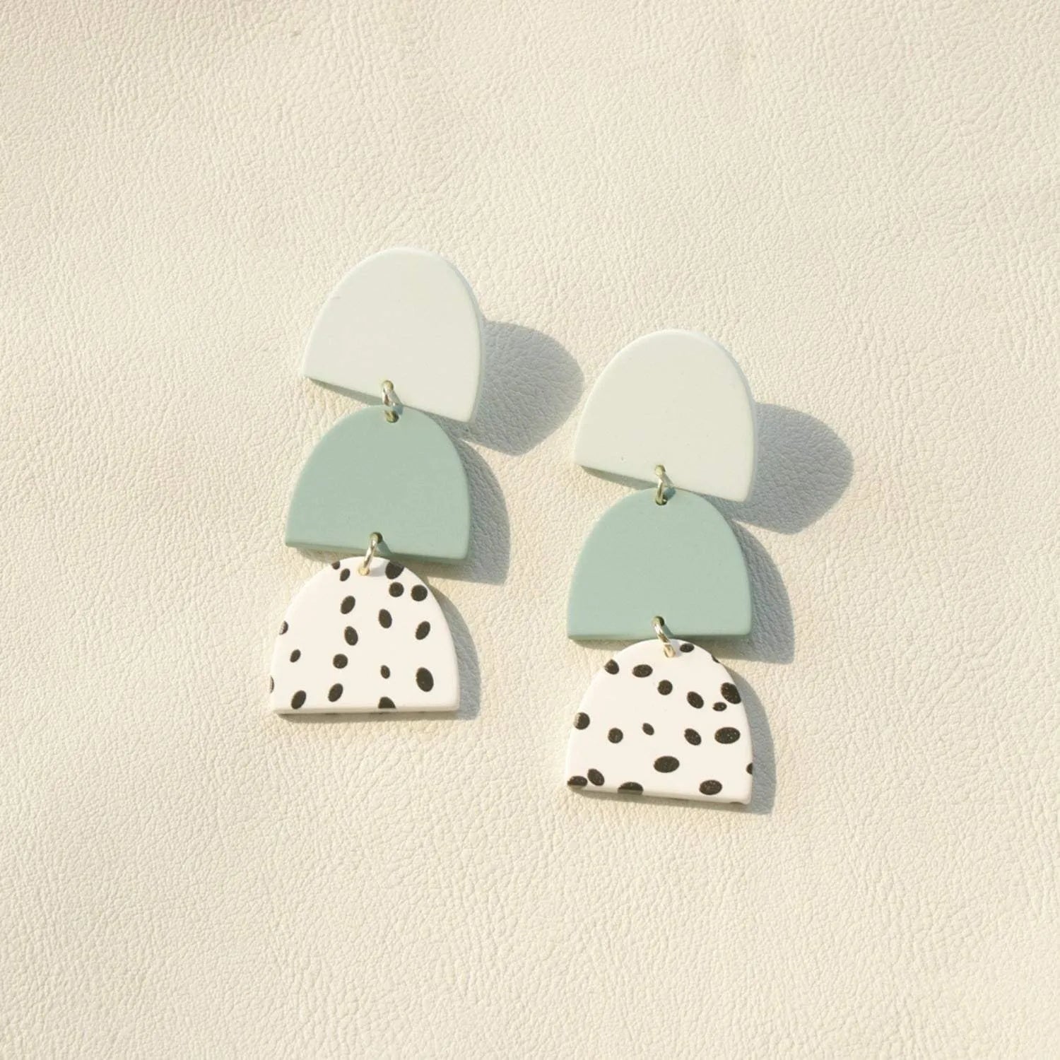 Contrast Geometric Acrylic Dangle Earrings Style C One Size Earrings - Tophatter Daily Deals