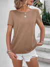 Beads Trim Back Twisted Blouse Blouses - Tophatter Daily Deals