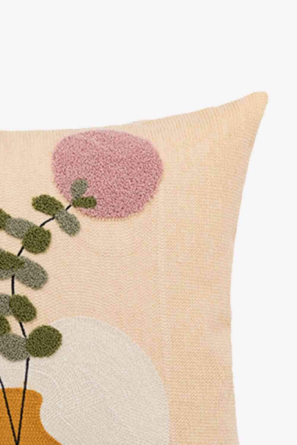 Embroidered Square Decorative Throw Pillow Case Decorative Pillowcases - Tophatter Daily Deals