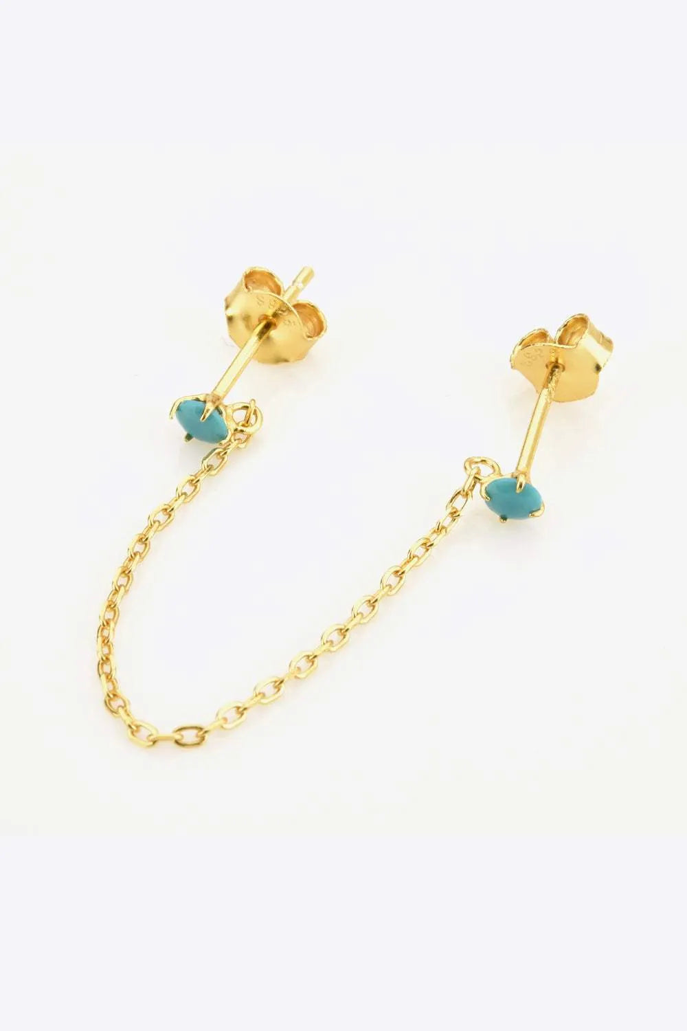 925 Sterling Silver Single Double-Piercing Earring Earrings - Tophatter Daily Deals