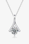 Special Occasion 1 Carat Moissanite Pendant Necklace Silver One Size Moissanite - Tophatter Daily Deals