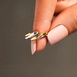 925 Sterling Silver Twisted Open Ring Rings - Tophatter Daily Deals
