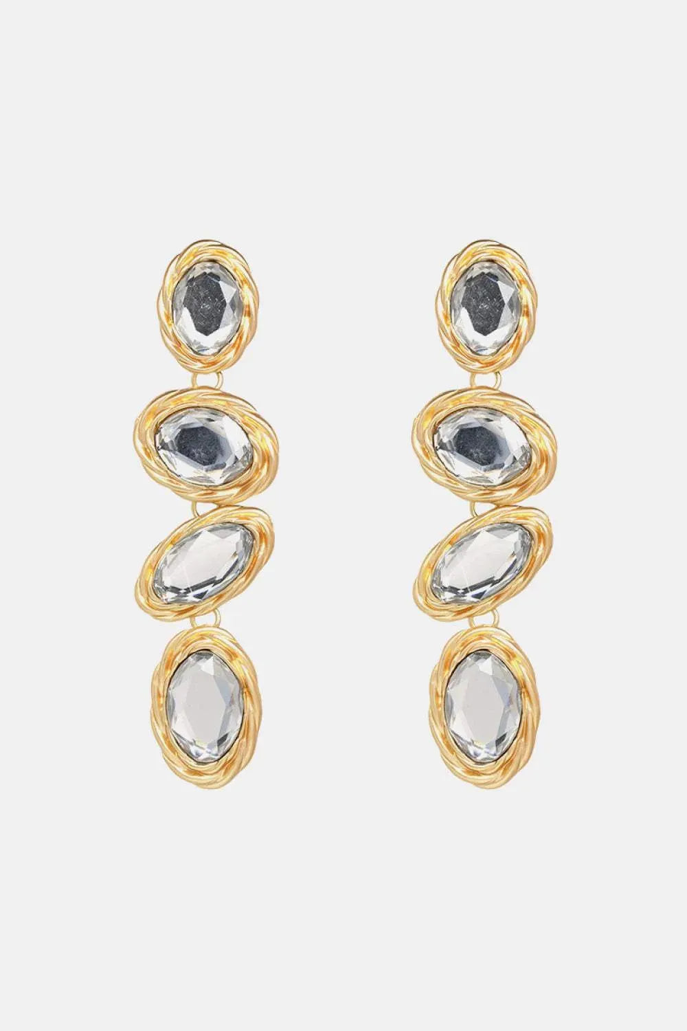 Geometrical Shape Resin Dangle Earrings Transparent One Size Earrings - Tophatter Daily Deals