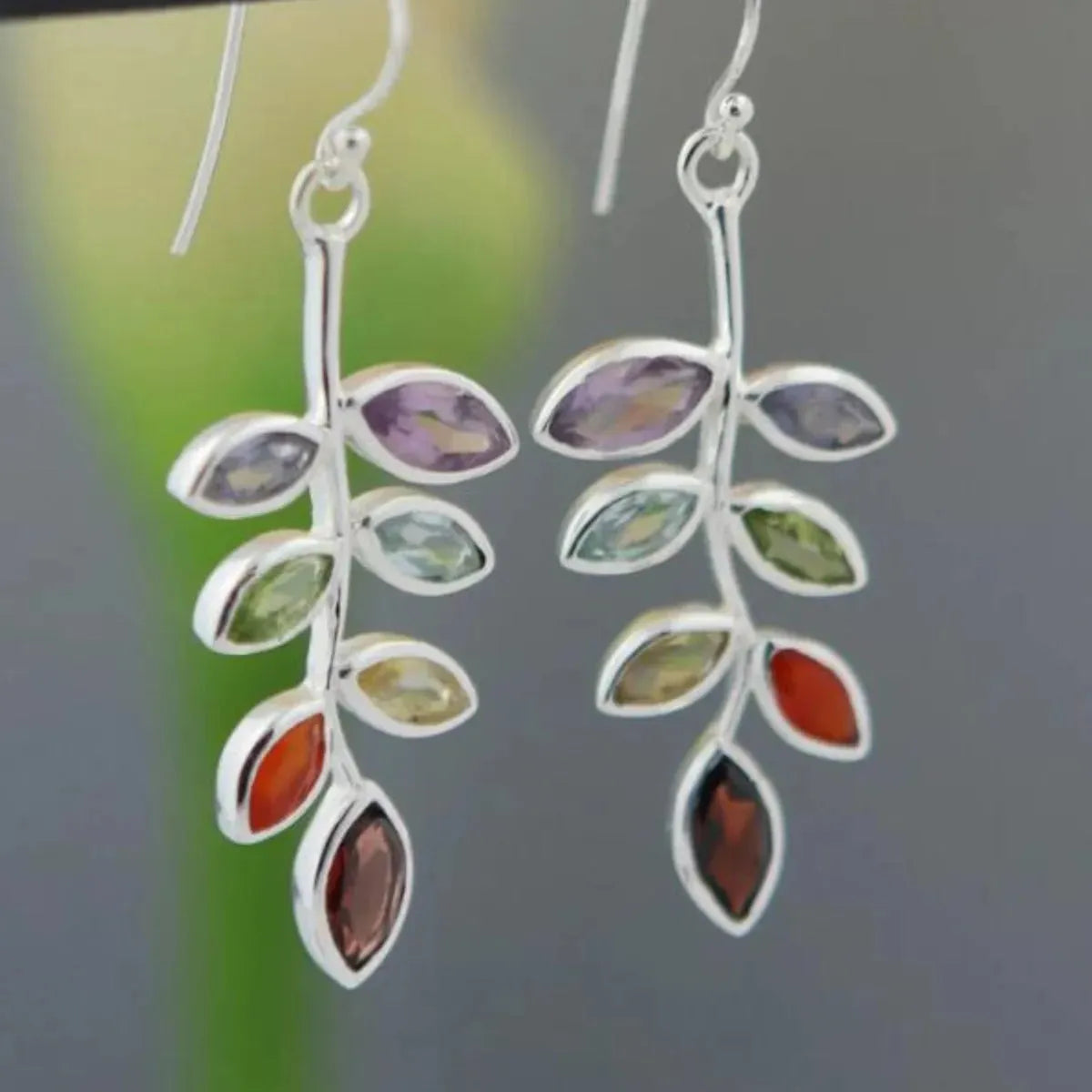 Leaf Shape Alloy Earrings Earrings - Tophatter Daily Deals