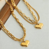 Heart Shape Lobster Closure Chain Bracelet Bracelets - Tophatter Daily Deals