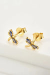 Tanzanite Dragonfly-Shaped Earrings Earrings - Tophatter Daily Deals