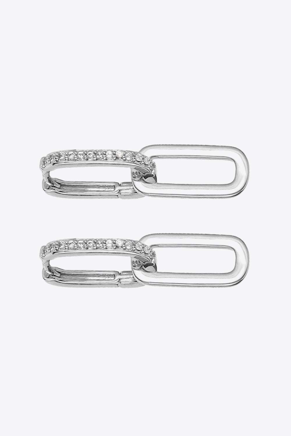 Cubic Zirconia Link Earrings Earrings - Tophatter Daily Deals