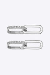Cubic Zirconia Link Earrings Earrings - Tophatter Daily Deals