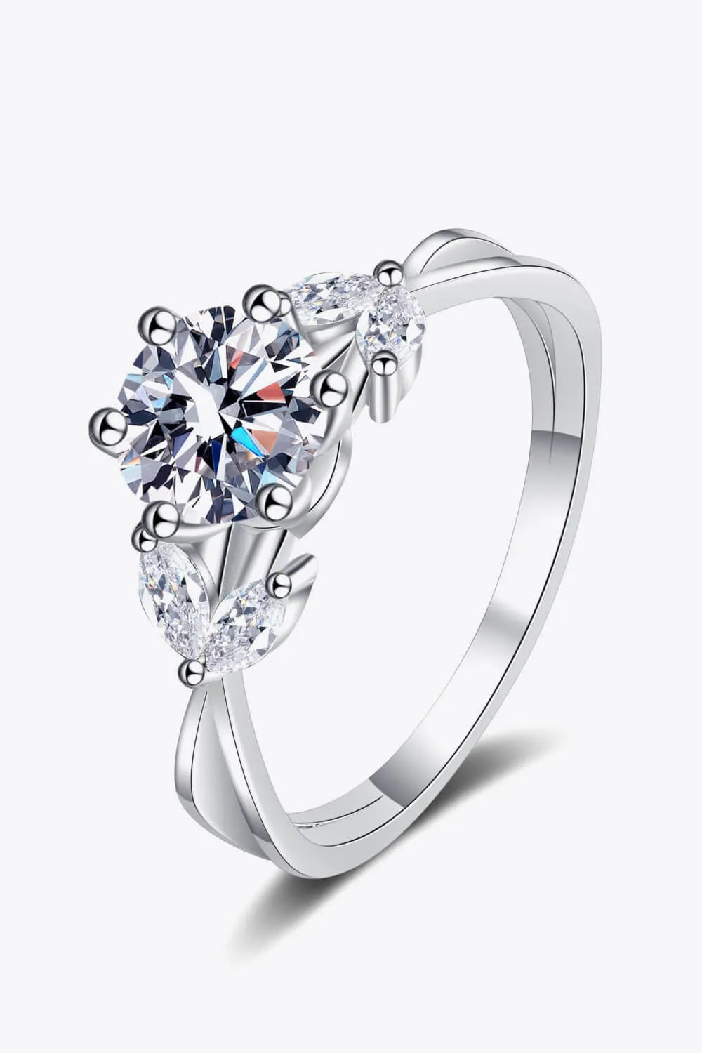 Come With Me 1 Carat Moissanite Ring Silver Moissanite - Tophatter Daily Deals