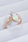 Best Of Me 925 Sterling Silver Opal Ring Opal - Tophatter Daily Deals