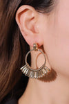 18K Gold-Plated Zinc alloy Drop Earrings Earrings - Tophatter Daily Deals