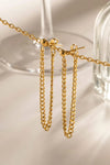Stainless Steel Chain Earrings Earrings - Tophatter Daily Deals