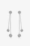 2.6 Carat Moissanite 925 Sterling Silver Earrings Moissanite - Tophatter Daily Deals