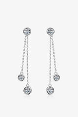 2.6 Carat Moissanite 925 Sterling Silver Earrings Moissanite - Tophatter Daily Deals