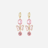 3-Piece Heart, Butterfly Shape Earrings Earrings - Tophatter Daily Deals
