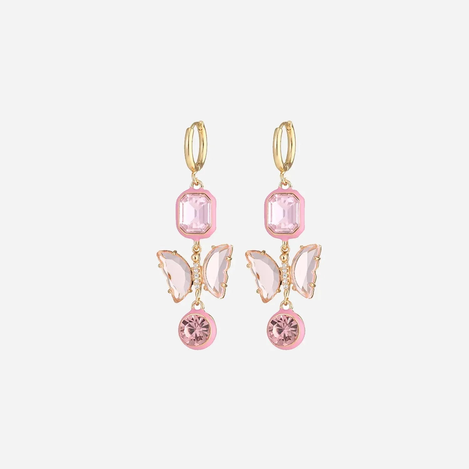 3-Piece Heart, Butterfly Shape Earrings Earrings - Tophatter Daily Deals