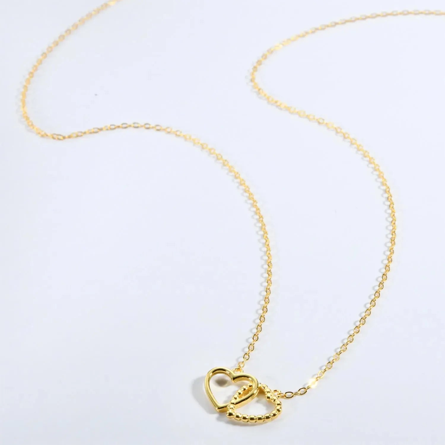 Heart Shape Spring Ring Closure Necklace Necklaces - Tophatter Daily Deals