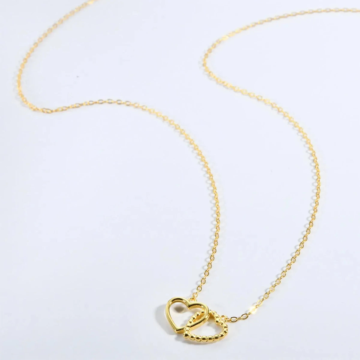 Heart Shape Spring Ring Closure Necklace Necklaces - Tophatter Daily Deals