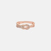 Zircon 925 Sterling Silver Ring Rose Gold Rings - Tophatter Daily Deals