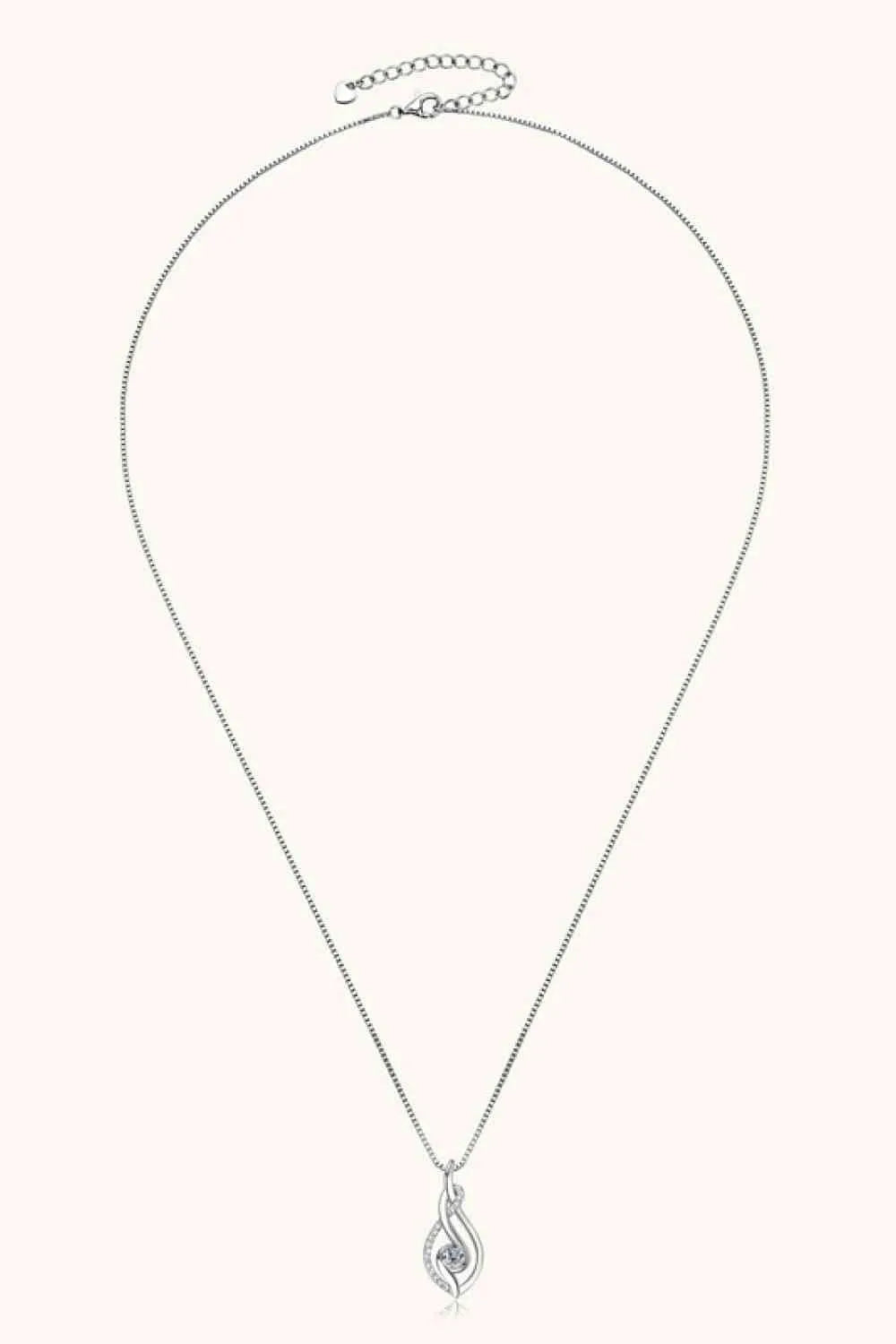 Moissanite 925 Sterling Silver Necklace Moissanite - Tophatter Daily Deals