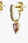 Opal 925 Sterling Silver Drop Earrings Earrings - Tophatter Daily Deals