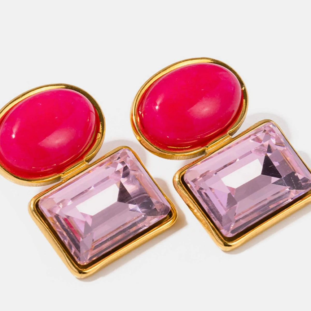 Geometric Stainless Steel Earrings Earrings - Tophatter Daily Deals
