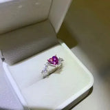 1 Carat Moissanite 925 Sterling Silver Ring Moissanite - Tophatter Daily Deals