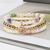 Soft Pottery Bead Bracelet White One Size Bracelets - Tophatter Daily Deals