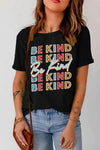 BE KIND Graphic Short Sleeve Tee Women's T-Shirts - Tophatter Daily Deals