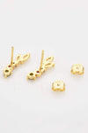 Zircon 925 Sterling Silver Earrings Earrings - Tophatter Daily Deals