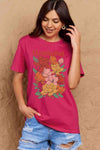 Simply Love Full Size GRATEFUL Flower Graphic Cotton T-Shirt Women's T-Shirts - Tophatter Daily Deals