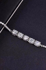 5 Carat Moissanite Lobster Clasp Bracelet Moissanite - Tophatter Daily Deals
