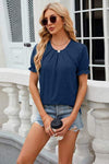 Round Neck Flounce Sleeve T-Shirt Women's T-Shirts - Tophatter Daily Deals