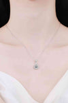 2 Carat Moissanite Teardrop Pendant 925 Sterling Silver Necklace Moissanite - Tophatter Daily Deals