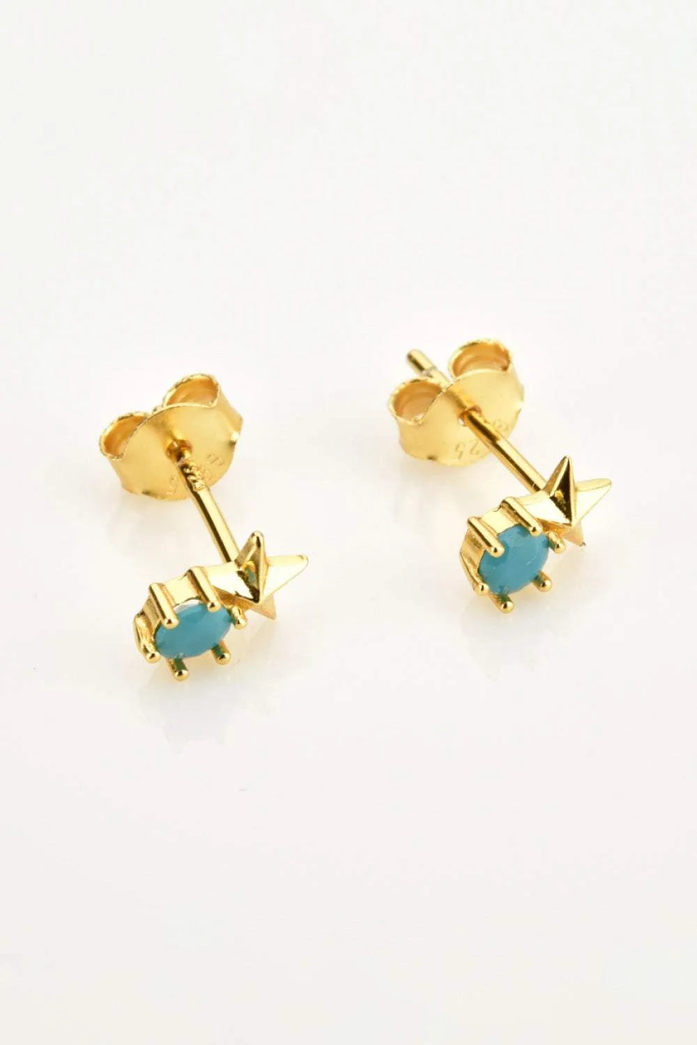 Zircon Star Stud Earrings Earrings - Tophatter Daily Deals