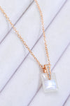 925 Sterling Silver Natural Moonstone Pendant Necklace Moonstone - Tophatter Daily Deals